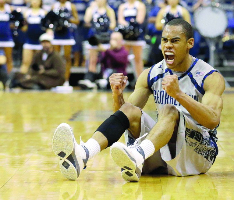 Alex Brandon/AP
Guard Markel Starks scored 16 points as Georgetown won its sixth straight Monday and avenged an earlier loss to Marquette.