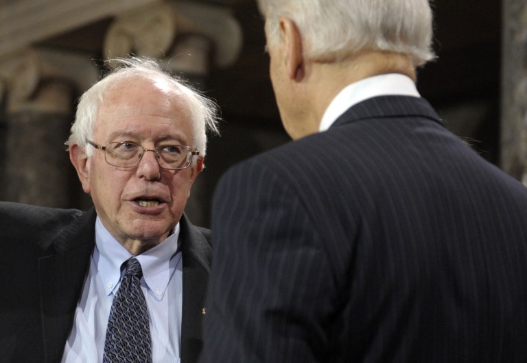 Bernie Sanders said he's not ready to endorse Hillary Clinton, denying a claim made by Vice President Joe Biden.