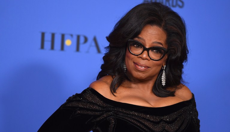 Rumors of a presidential bid have swirled since Oprah Winfrey accepted the Cecil B. DeMille Award at the 75th annual Golden Globe Awards on Sunday.
			(Photo by Jordan Strauss/Invision/AP)