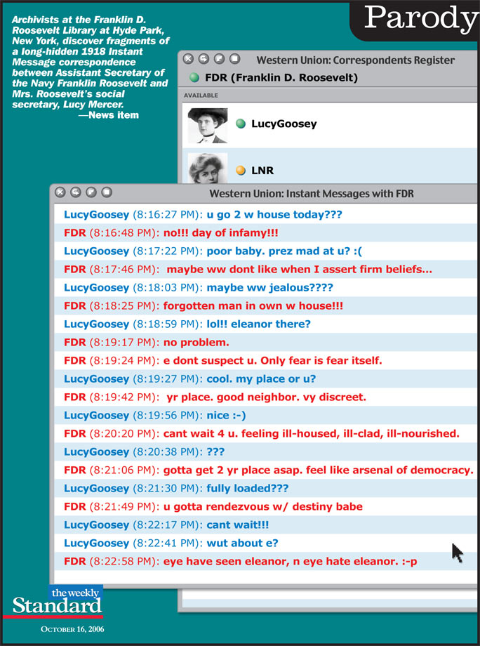 FDR’s IM records revealed.