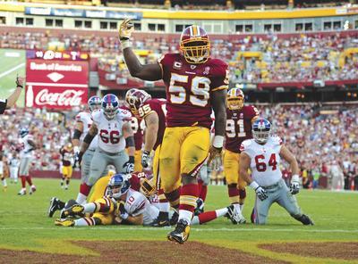 Scott Cunningham/Getty Images
Redskins linebacker London Fletcher has emerged as one of the dominant personalities on the roster with Albert Haynesworth leaving.