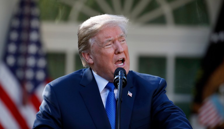 When Trump complains about law enforcement on Twitter, it isn't a sign of strength, but of weakness. (AP Photo/Alex Brandon)