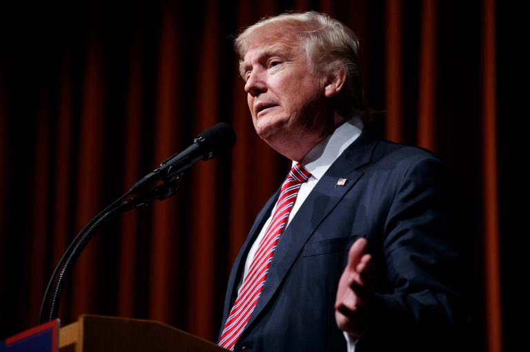 Donald Trump was endorsed on Tuesday by Charles Woods, the father of former Navy SEAL Tyrone Woods, who was killed during the 2012 attack on the U.S. Consulate in Benghazi, Libya. (AP Photo)