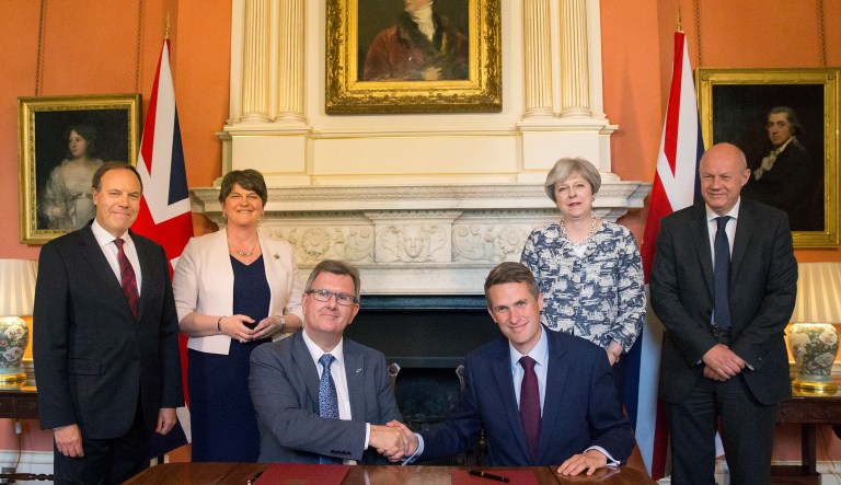 While she can now pass legislation, May's premiership has never been more vulnerable. (Daniel Leal-Olivas/Pool via AP)