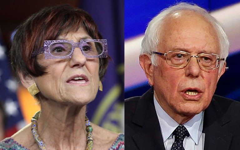 Rep. Rosa DeLauro and Sen. Bernie Sanders are backing the executive order withdrawing the United States from the Trans-Pacific Partnership. (AP Photo/Pablo Martinez Monsivais)