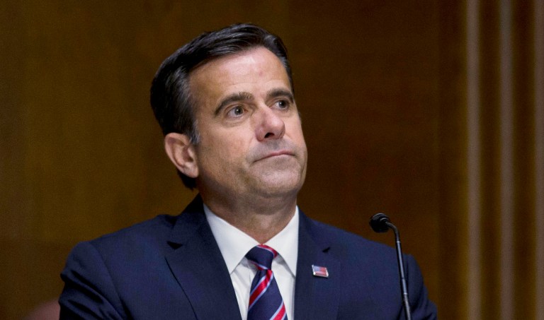 5/5/20, Capitol Hill, Washington, D.C. Nominee John L. Ratcliff testifies before the Senate Select Committee on Intelligence nomination hearing for Director of National Intelligence at the Dirksen Senate Office building on Capitol Hill in Washington, D.C. on Tuesday, May 5, 2020.