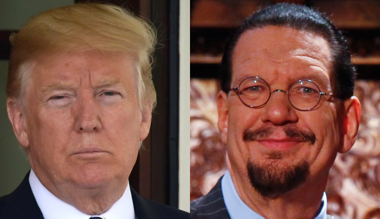 Donald Trump and Penn Jillette.