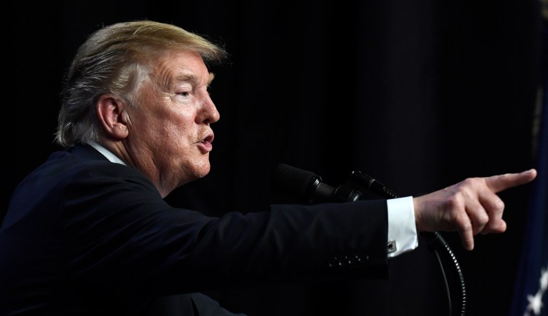 President Donald Trump speaks during a news conference in Hanoi, Vietnam, Thursday, Feb. 28, 2019, following his summit with North Korean leader Kim Jong Un.