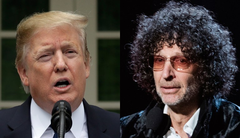 Donald Trump and Howard Stern.