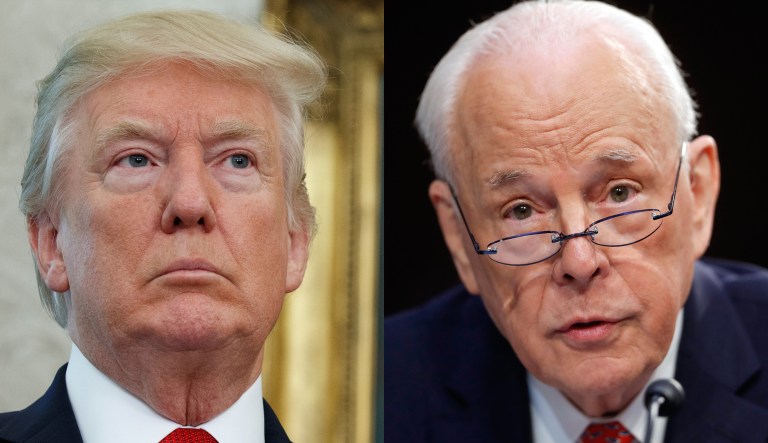 Donald Trump and John Dean.