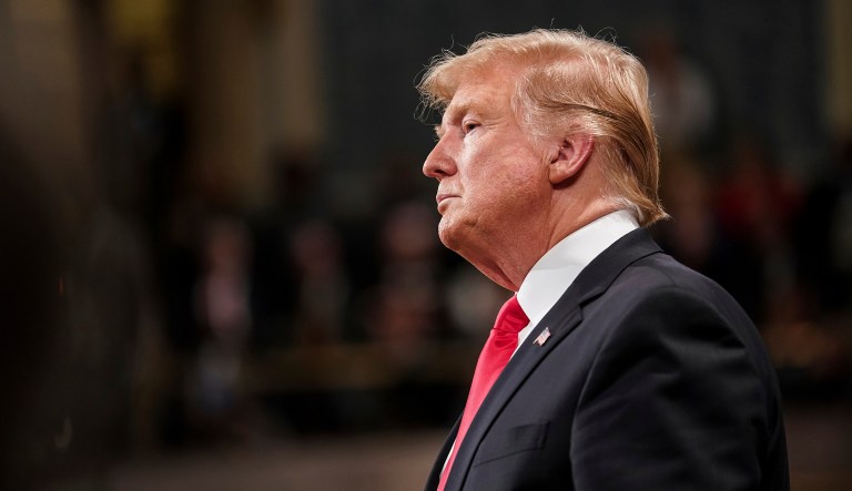 President Donald Trump gives his State of the Union address to a joint session of Congress, Tuesday, Feb. 5, 2019 at the Capitol in Washington.