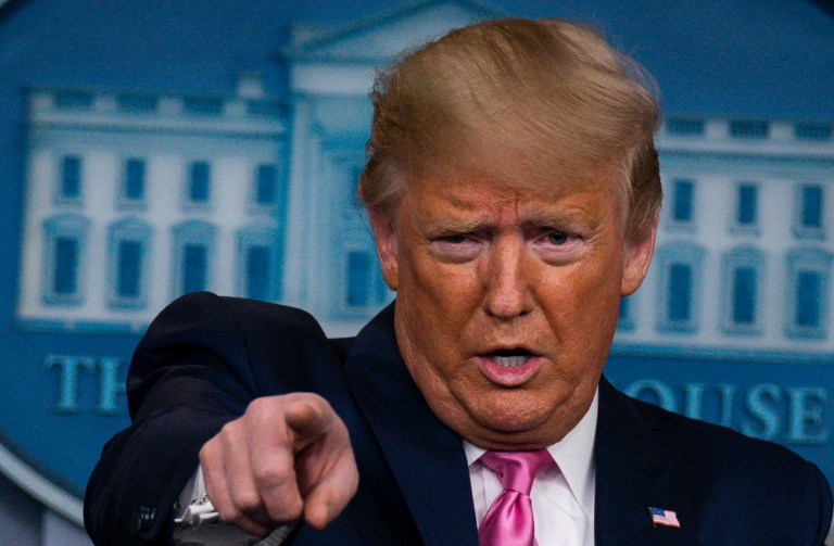 President Donald Trump with members of the Presidentâs Coronavirus Task Force speaks during a news conference in the Brady Press Briefing Room of the White House, Wednesday, Feb. 26, 2020, in Washington.
