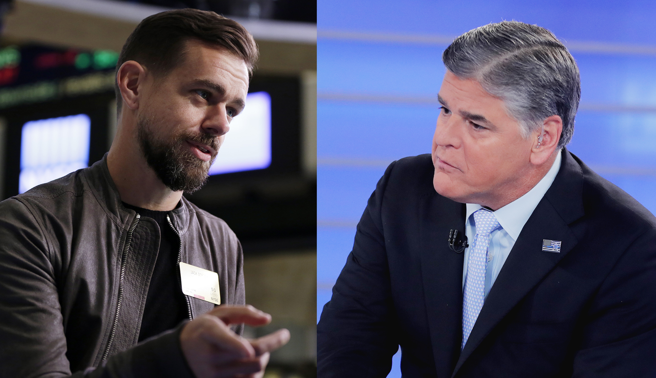 Sean Hannity asks Twitter’s Jack Dorsey: How do you deal with users who tweet about punching me in the face?