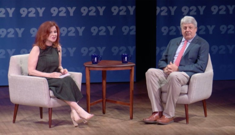 Maureen Dowd and Carl Hulse of the New York Times are seen.