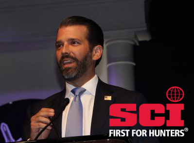 Donald Trump Jr. helped the Safari Club International in its annual convention.