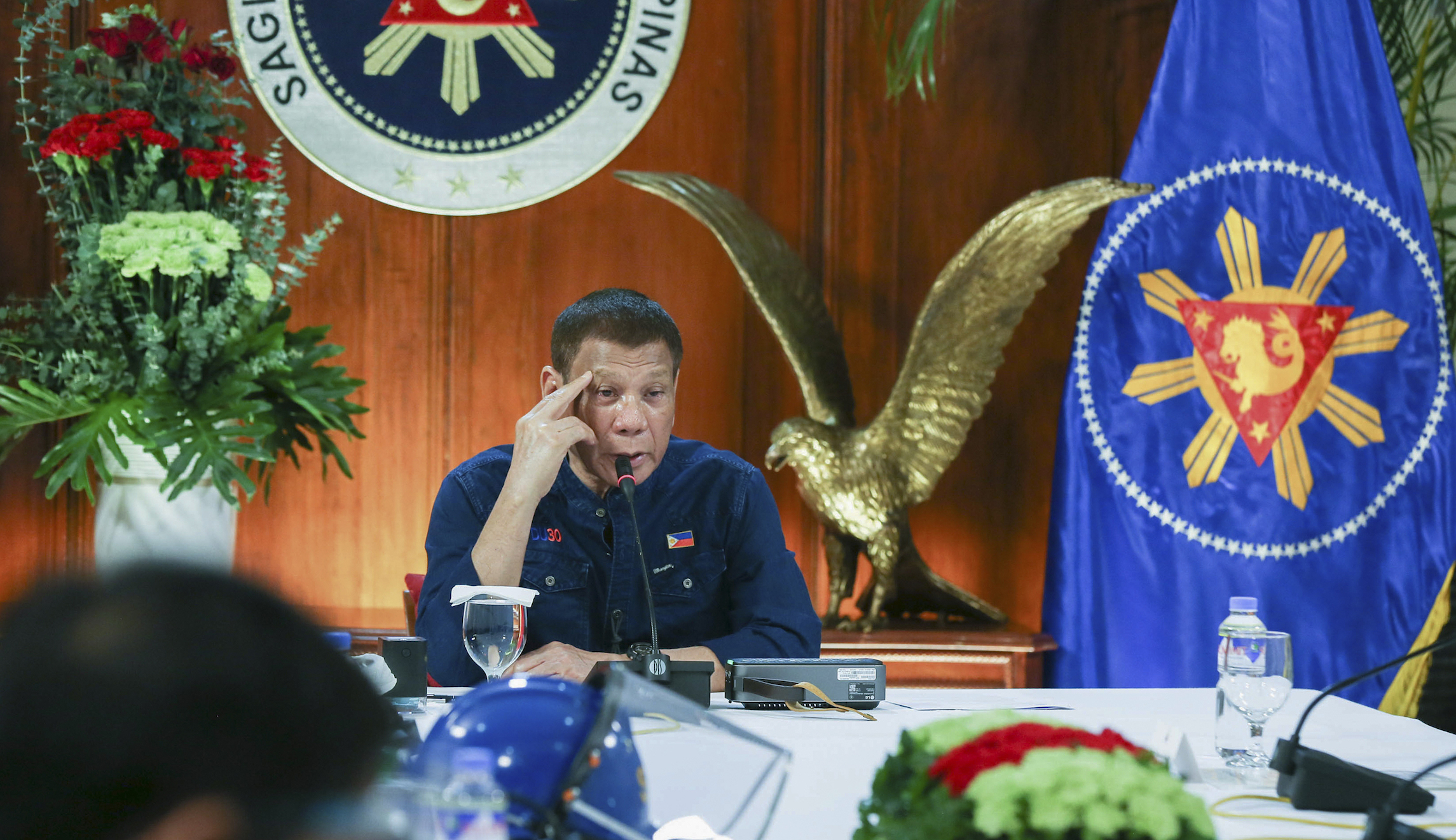 Duterte bans military exercises with US in South China Sea