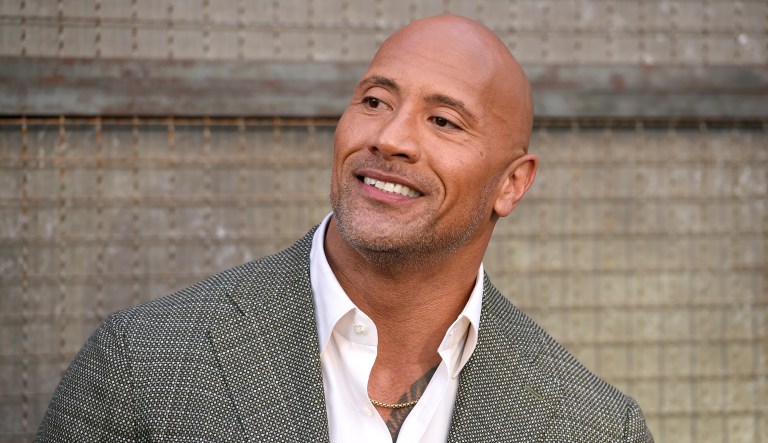 Dwayne Johnson arrives at the world premiere of "Rampage" at the Microsoft Theater on Wednesday, April 4, 2018, in Los Angeles.