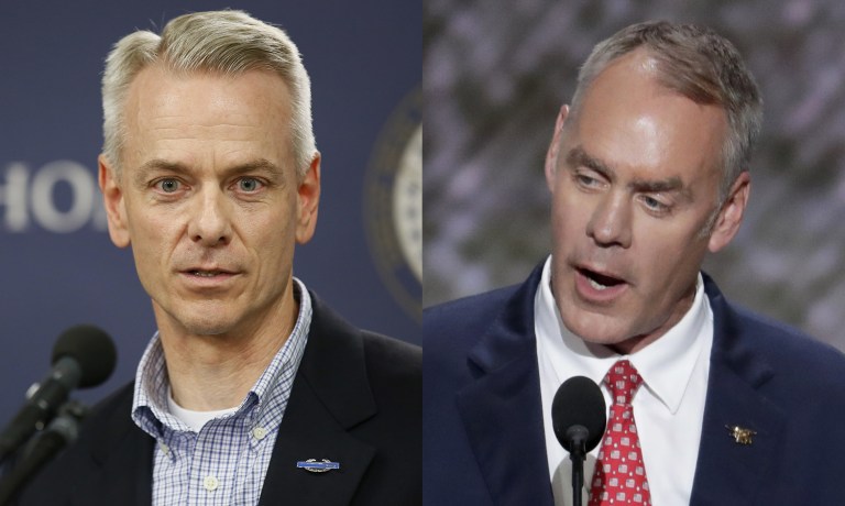 Rep. Steve Russell, R-Okla., and Rep. Ryan Zinke, R-Mont., say a continuing resolution is hard on the military. (AP Photos)