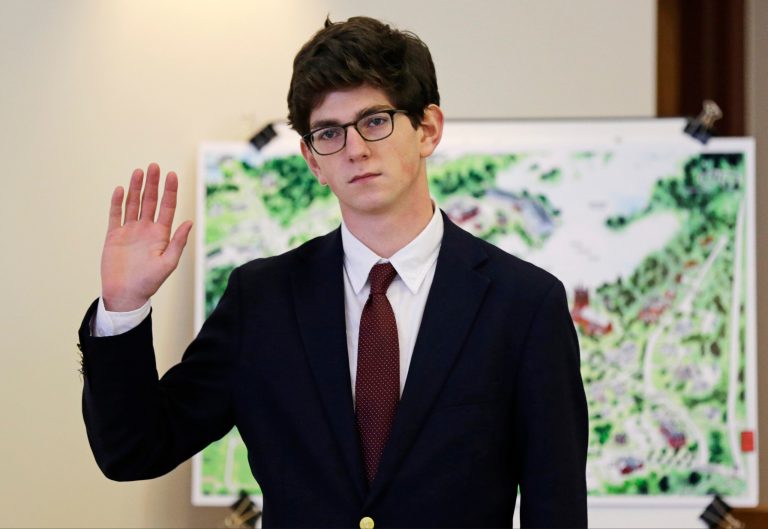 OwenÂ Labrie insisted that while he boasted to his friends that they had slept together, he had lied, and that they had been physically involved in a way that stopped short of sex. (AP Photo)Â 