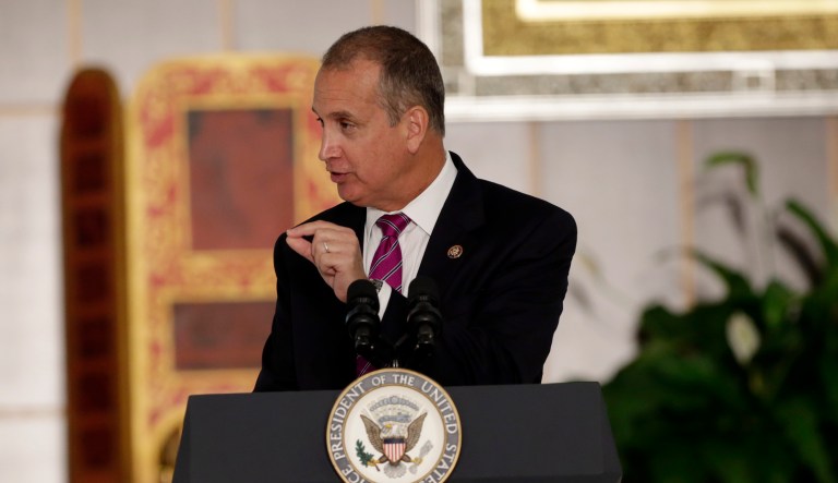 Rep. Mario Diaz-Balart, R-Fla., said Congress will probably have to pass a stopgap measure, amounting to a few days, to keep the government open as lawmakers reach an agreement. (AP Photo/Lynne Sladky)