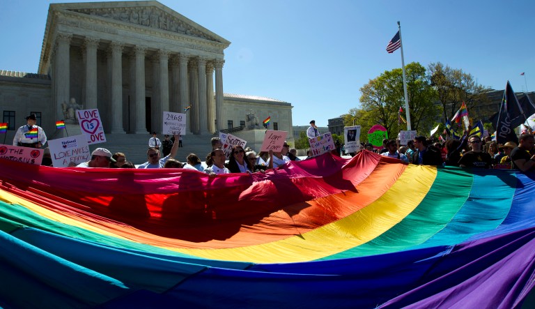 Regardless of how one feels about gay marriage, I don't know if we can blame the current threat to free speech on that movement. (AP Photo/Jose Luis Magana, File)