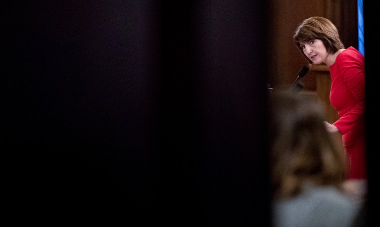 The failure of the Ethics Committee to move with dispatch has created a problem now that President-elect Trump reportedly will tap Republican Conference Chairwoman Cathy McMorris Rodgers of Washington to be his interior secretary. McMorris Rodgers faces allegations that she mixed official, leadership, political action committee and campaign funds in violation of House rules. (AP Photo/Andrew Harnik)