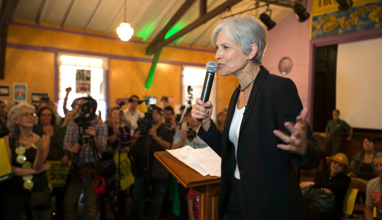 An indictment released Friday alleges Russian agents deliberately boosted Green Party presidential candidate Jill Stein as part of a larger effort to undermine the U.S. electoral process. (AP Photo/D. Ross Cameron)