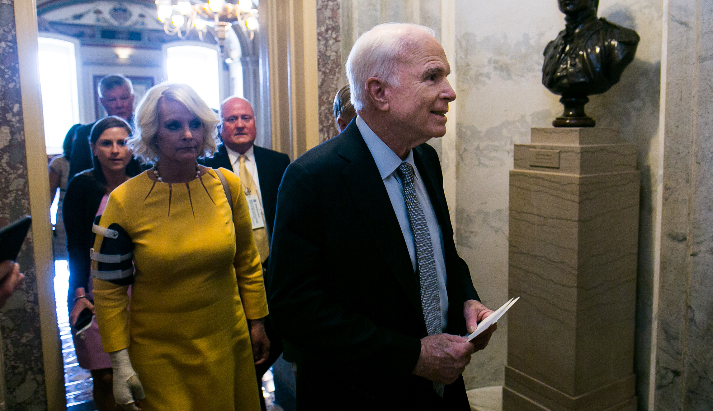 Ailing John McCain calls for bipartisan remake of healthcare bill