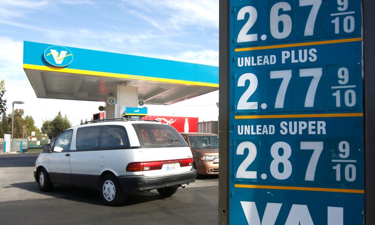 Hundreds of thousands more drivers expected on the roads, with gasoline prices their lowest in years. (AP Photo/Rich Pedroncelli)