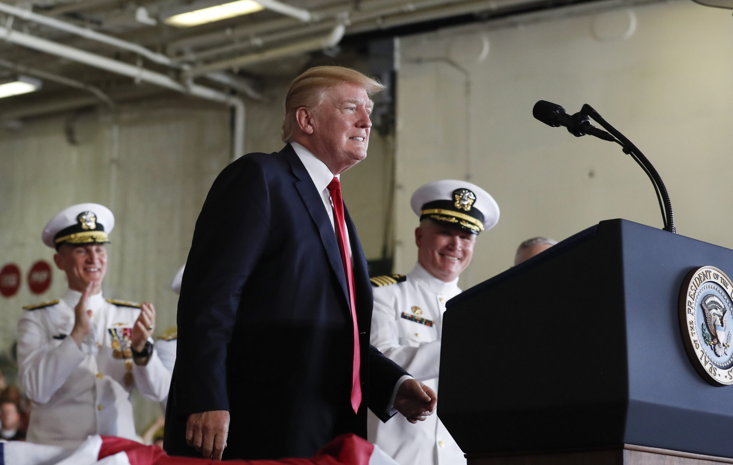 Trump: USS Gerald R. Ford a ‘100,000-ton message to the world’