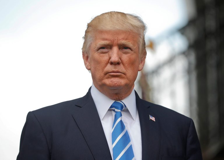 President Trump denounced the violence in Charlottesville, Va., on Saturday after protests by white supremacists turned violent. (AP Photo/Pablo Martinez Monsivais, File)