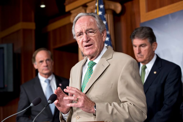 Sen. Tom Harkin, D-Iowa, questioned National Labor Relations Board nominee Nancy Jean Schiffer about card check during her hearing.  (AP File)