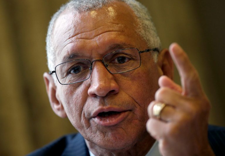 NASA (National Aeronautics and Space Administration) Administrator Charles Bolden speaks during a press conference in Berlin, Germany, Monday, May 19, 2014. (AP Photo/Michael Sohn)