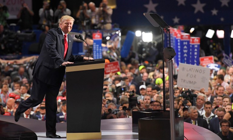Disruptive. That's a good word to describe Donald Trump's presidential candidacy. (AP Photo/Mark J. Terrill)