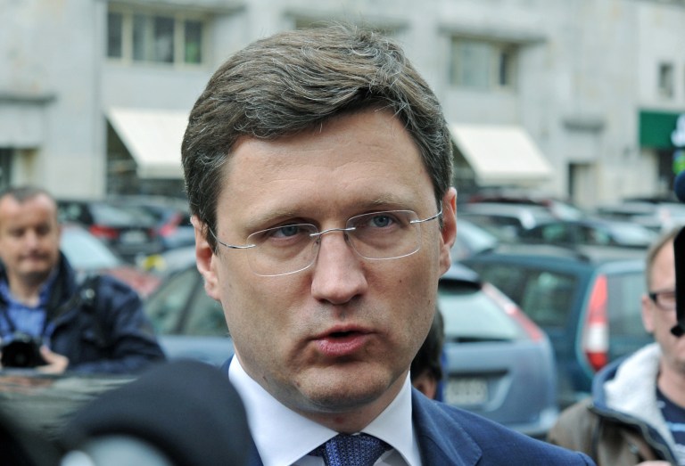 Russia's energy minister Alexander Novak speaks to the press after talks with European Union energy commissioner Guenther Oettinger and Ukraine's energy minister Yuri Prodan in Warsaw, Poland, Friday, May 2, 2014. Oettinger said that common ground must be found in Russia's dispute with Ukraine. Moscow has significantly raised the price of gas for Ukraine and threatened to limit deliveries if Kiev does not repay a debt of US dollar 3.5 billion and pay the new, higher prices. (AP Photo/Alik Keplicz)