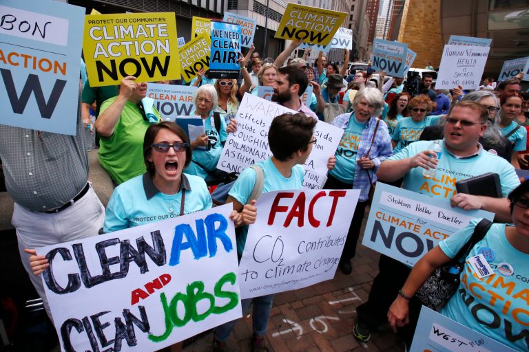 Eighteen states and the District of Columbia are supporting the EPAÂ in court after half the country sued to block the agency's Clean Power Plan.Â (AP Photo/Gene J. Puskar)