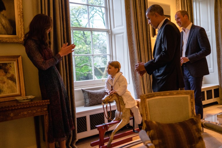 Obama urged Britain to remain part of the European Union during a meeting Saturday with British Labor leader Jeremy Corbyn. (Pete Souza/Kensington Palace via AP)