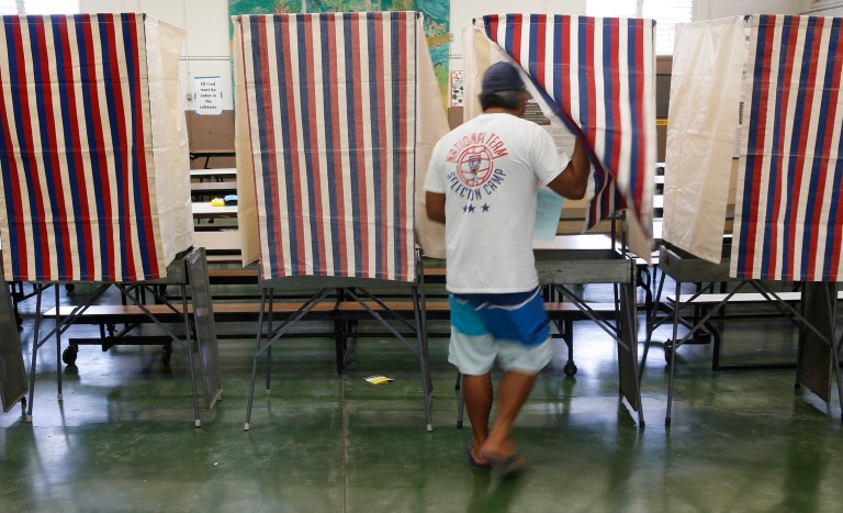 Many Hawaiian politicians are promoting racial separateness and divisiveness, and sponsoring legislation limiting voting rights to those of a particular racial ancestry who in addition must certify that they share certain beliefs and lifestyles. (AP Photo/Marco Garcia, File)