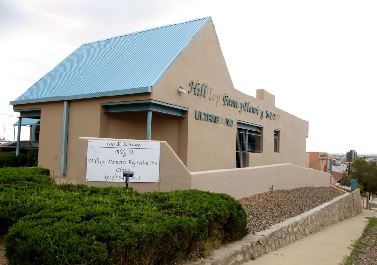 In this Aug. 11, 2014 file photo, the Hilltop Women's Reproductive clinic is photographed in El Paso, Texas. (AP Photo/Juan Carlos Llorca, File)
