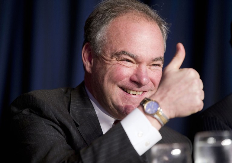 Hillary Clinton will be campaigning with Virginia Sen. Tim Kaine next week as speculation swirls around him as her potential vice presidential selection. (AP Photo/Pablo Martinez Monsivais)