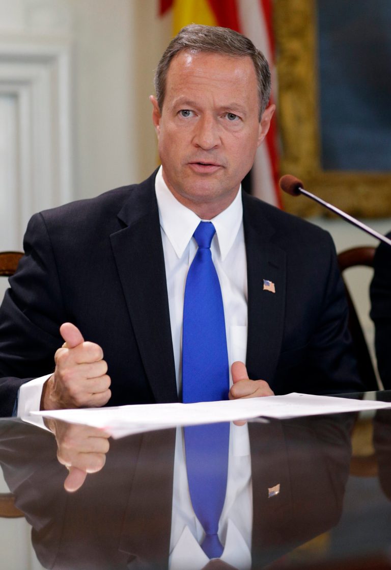 Maryland Gov. Martin O'Malley on Thursday announced $1.2 billion in transportation projects as he signed into law a new gas tax to fund them. (AP Photo/Patrick Semansky)