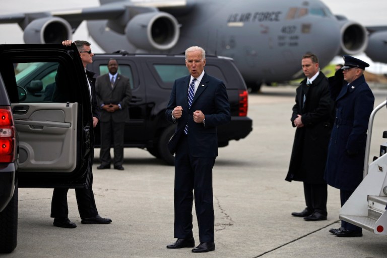 Biden was last in Israel in 2010 when he condemned the country's West Bank settlement plan. (AP Photo/David Goldman, Pool)