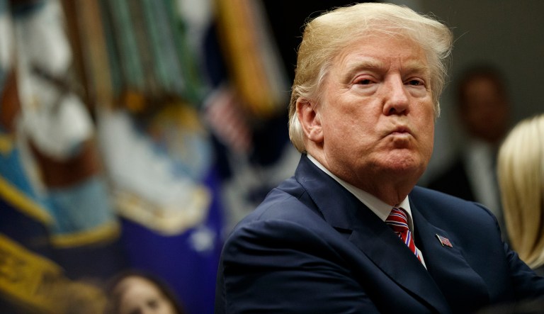 The leader of the free world has been reduced to ranting and raving about a subordinate on social media. (AP Photo/Evan Vucci)