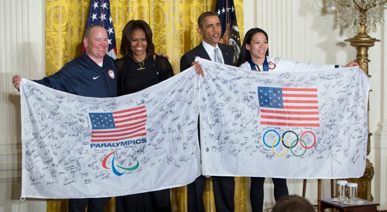 Olympic athletes get their White House moment