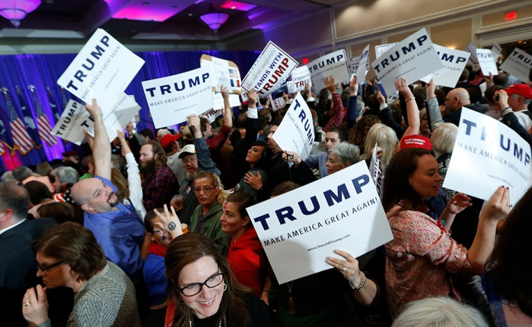 Of the six Republicans still in the race, the worst candidate in head-to-head polls against Hillary Clinton is Donald Trump. (AP Photo/Paul Sancya)