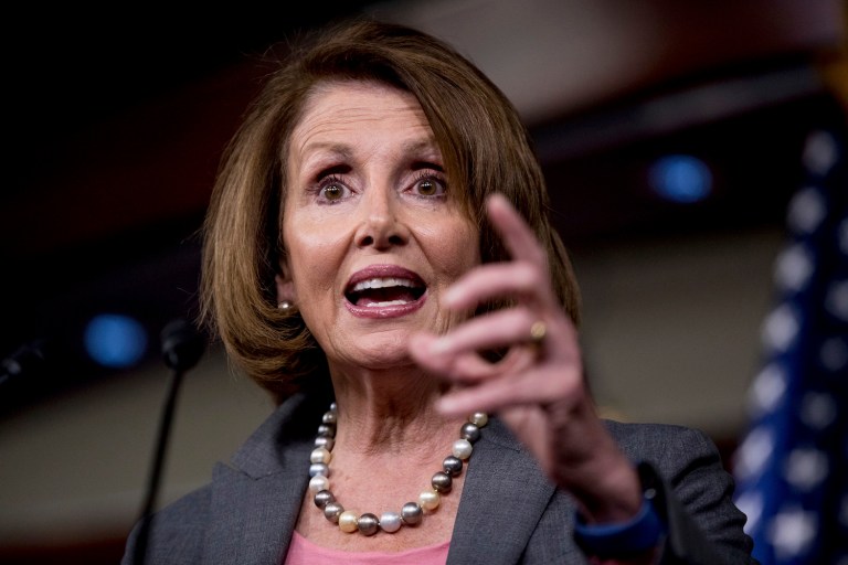 Pelosi wasted no time pulling out the flamethrower. (AP Photo/Andrew Harnik)