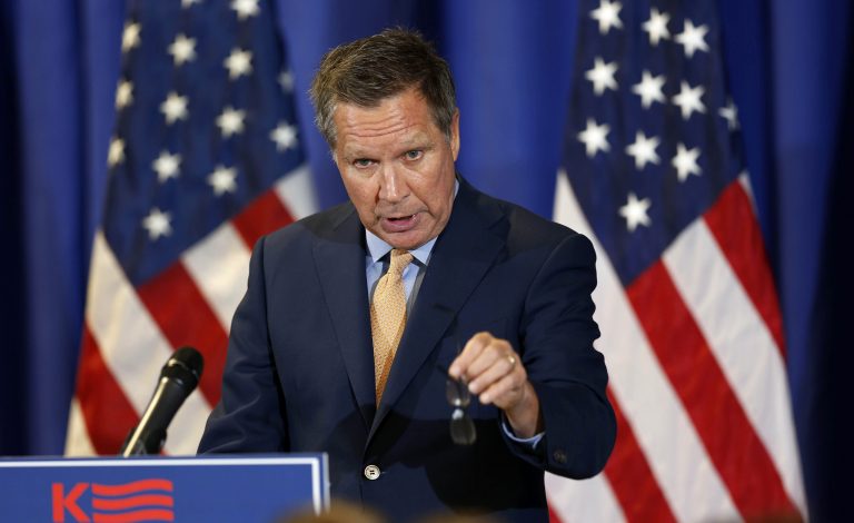 On Monday, Ohio Gov. JohnÂ Kasich's campaign continued to push a 2011 video featuring a newspaper headline 