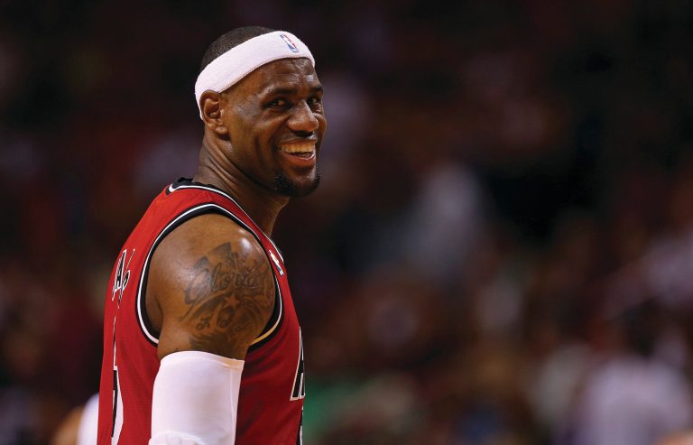 Mike Ehrmann/Getty Images
LeBron James is shooting career-best percentages from both the field and the 3-point line.