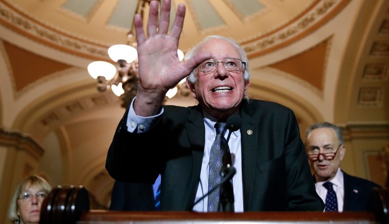 Bernie Sanders wants Congress to pass the Dream Act, which would be the congressional version of the executive action taken by President Obama and ended by Trump. (AP Photo/Alex Brandon)