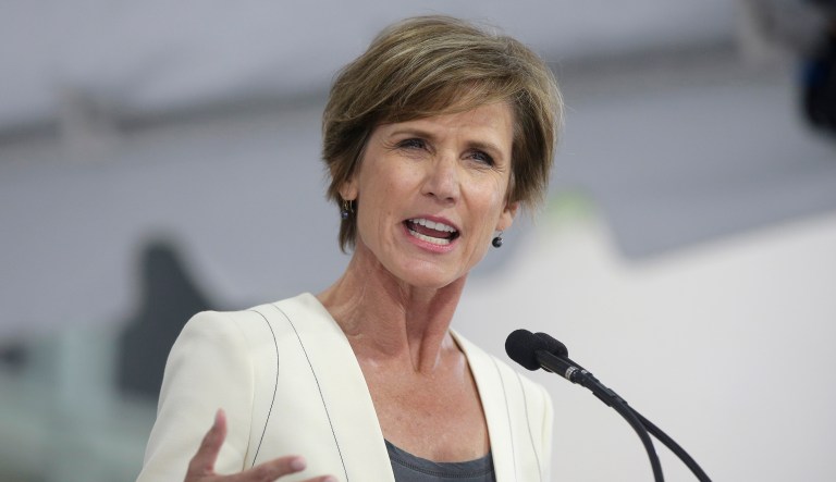 Former Deputy Attorney General Sally Yates tweeted Tuesday: 
